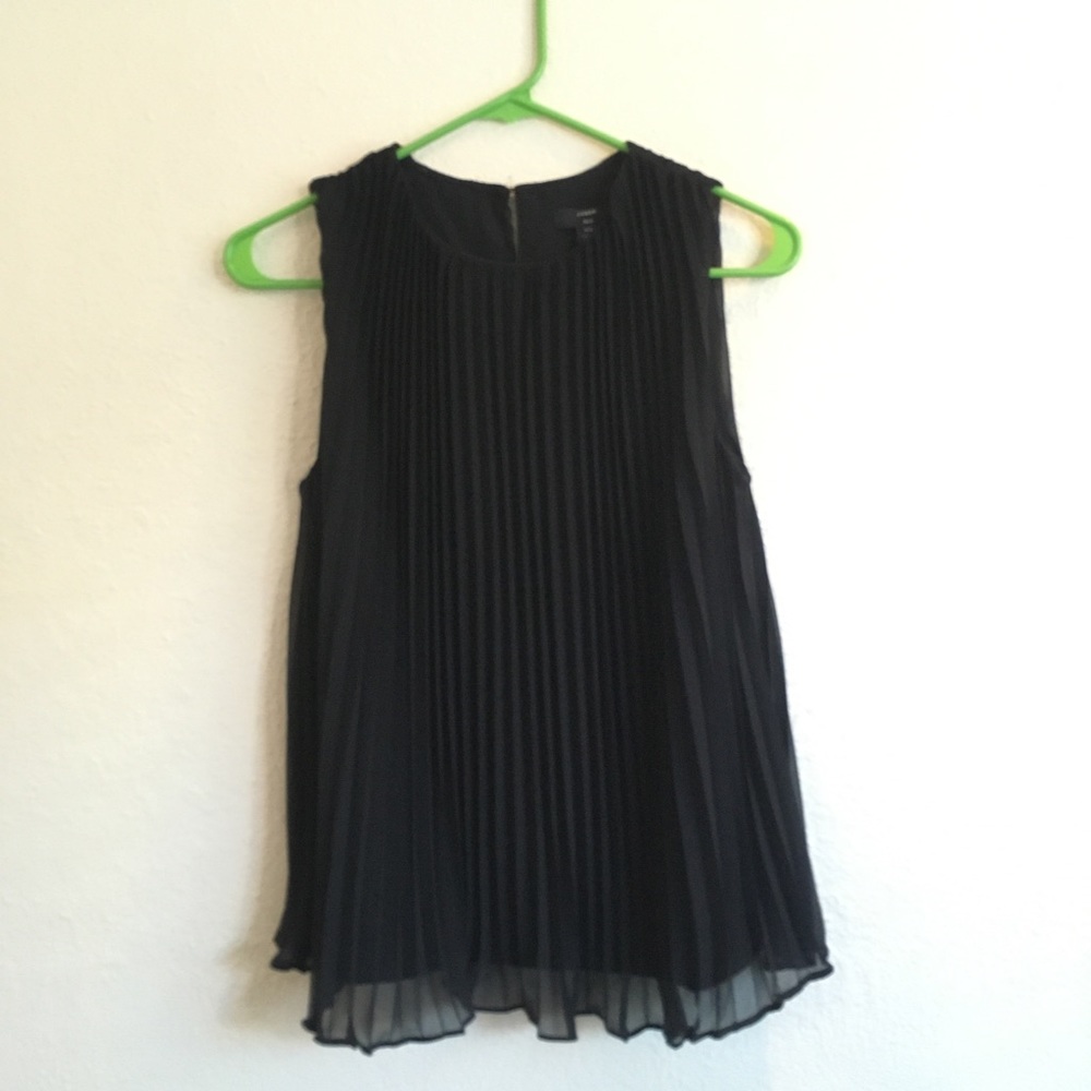 NWOT JCrew accordion chiffon sleeveless blouse